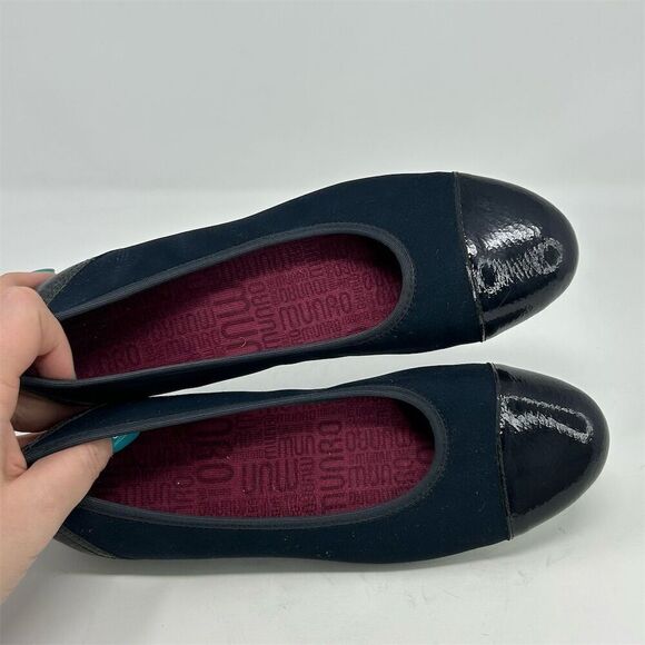 Munro Henlee Women's Navy Blue Cap Toe Ballet Flats Size 8 M Casual - Picture 11 of 12